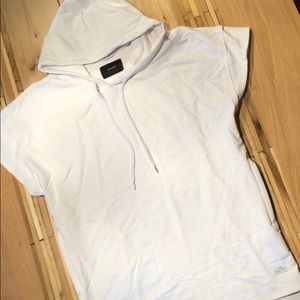 STAMPD    Short Sleeve White Hoodie